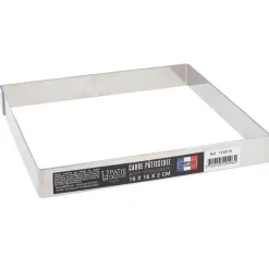 Clearance Cerf Dellier Cadre à pâtisserie inox H 2 cm - 16 x 16 cm
