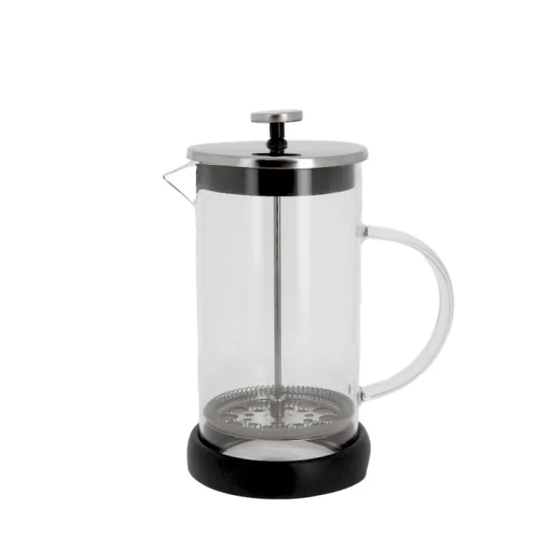 Clearance Cerf Dellier Cafetière à piston en verre couvercle noir - 600 ml