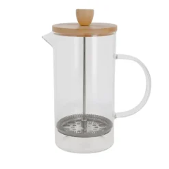 Sale Cerf Dellier Cafetière à piston en verre couvercle bambou  - 1000 ml