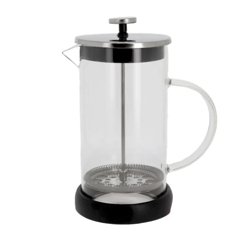 Discount Cerf Dellier Cafetière à piston en verre couvercle noir - 1000 ml