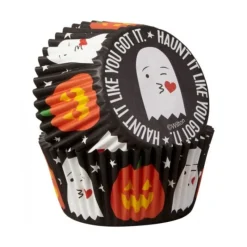 Sale Cerf Dellier Caissette cupcake Halloween Haunt it like you got it Wilton (x75)