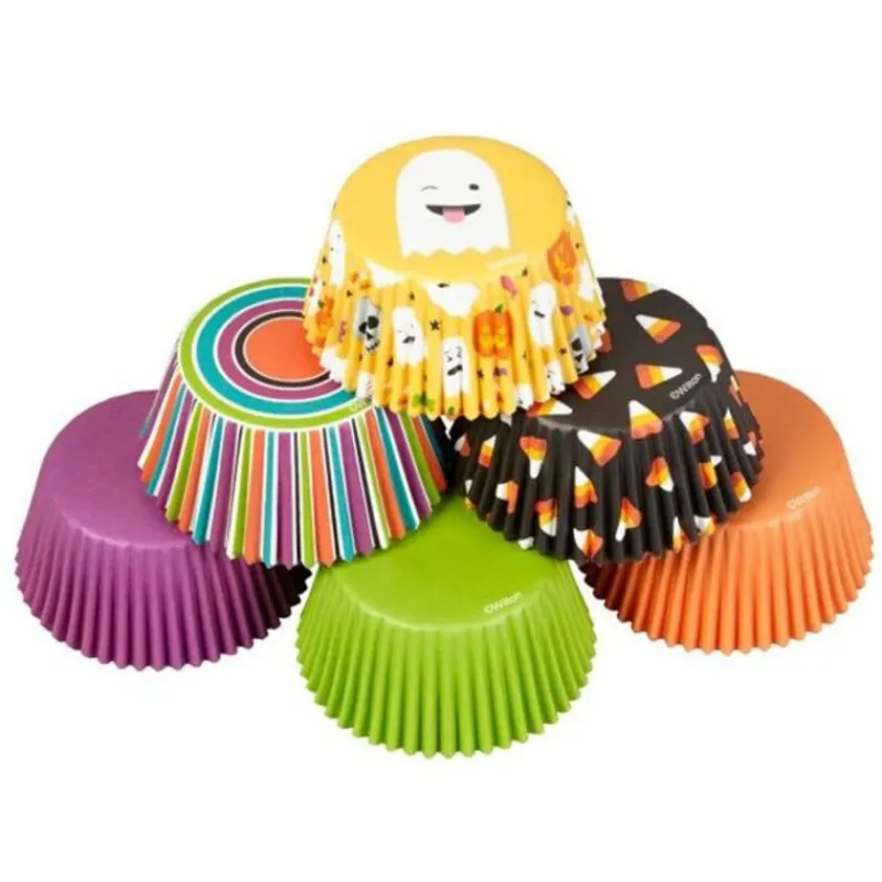 Hot Cerf Dellier Caissette cupcake Halloween emoji assorties Wilton (x150)