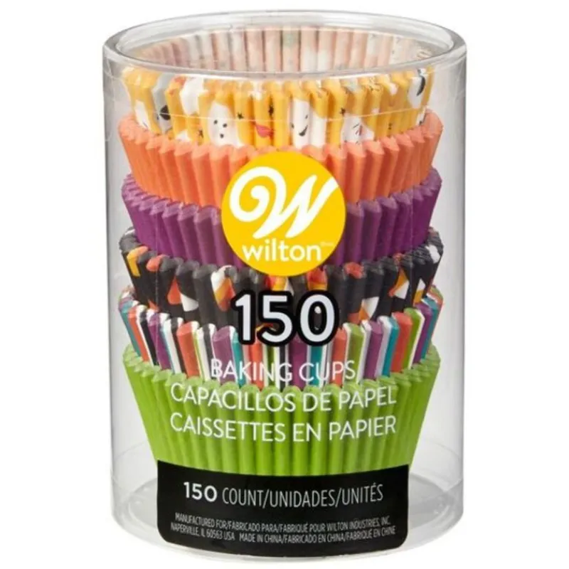 Hot Cerf Dellier Caissette cupcake Halloween emoji assorties Wilton (x150)