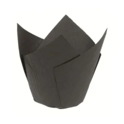 Cerf Dellier Caissette haute Tulipcup noire (x 200)