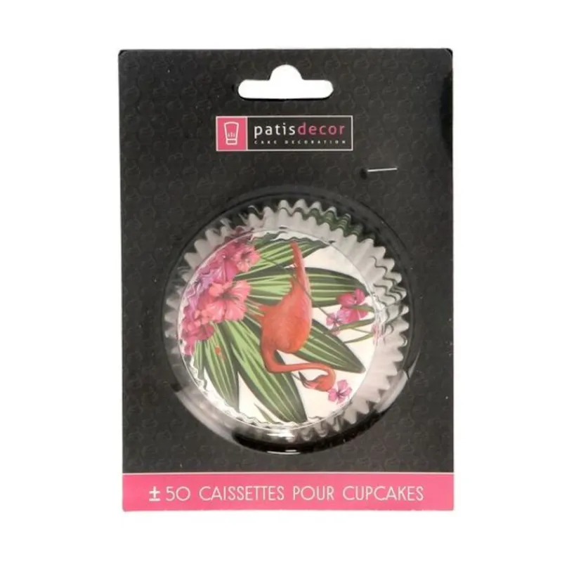 Best Cerf Dellier Caissettes cupcakes "Flamants roses" (x50)