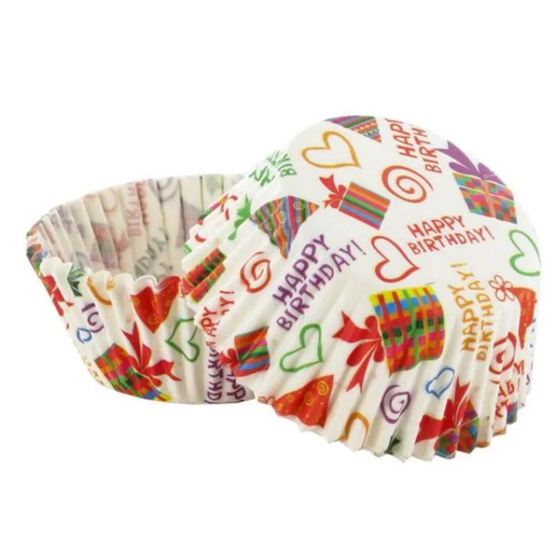 Outlet Cerf Dellier Caissettes cupcakes "Happy birthday" (x50)