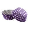 Clearance Cerf Dellier Caissettes cupcakes violettes à pois blancs (x50)