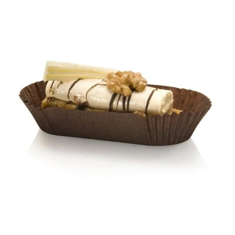 Sale Cerf Dellier Caissettes plissées brunes (x1000)