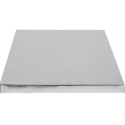 Hot Cerf Dellier Cake drum carré argent 30 x 30 cm