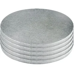 Sale Cerf Dellier Cake Drums Ronds Argent Ø 17 cm (x5)