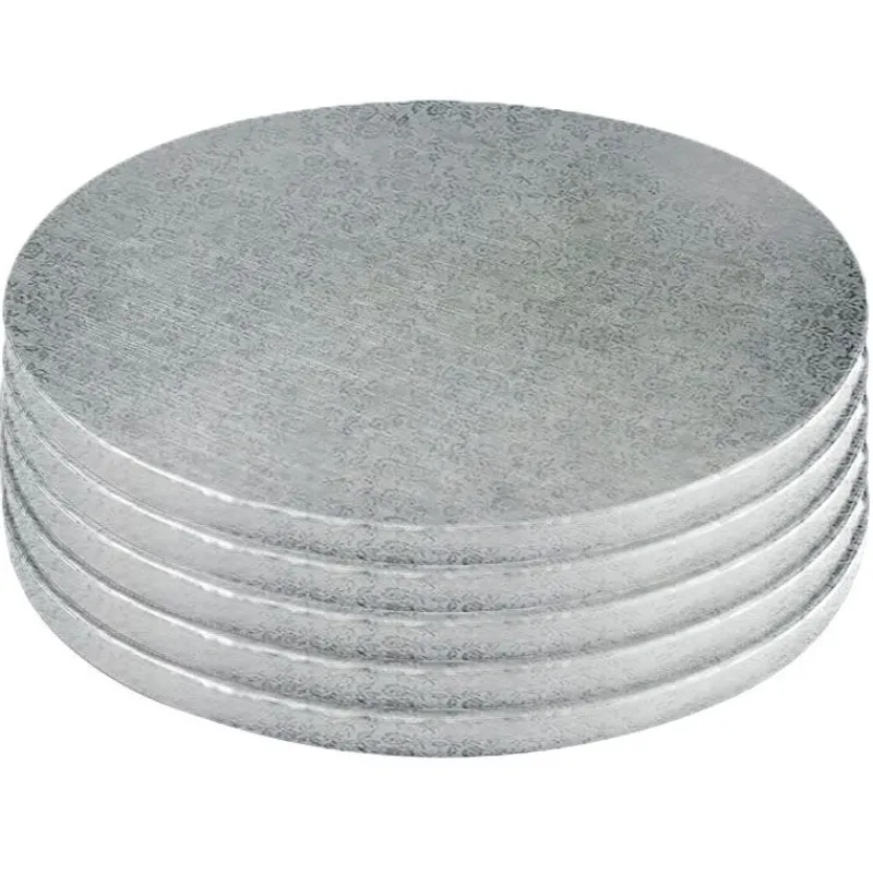 Clearance Cerf Dellier Cake Drums Ronds Argent Ø 25 cm (x5)