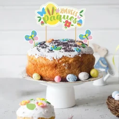 Discount Cerf Dellier Cake topper assortis "Joyeuses Pâques"