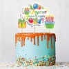 Outlet Cerf Dellier Cake topper assortis "Joyeux anniversaire" thème anniversaire enfantin
