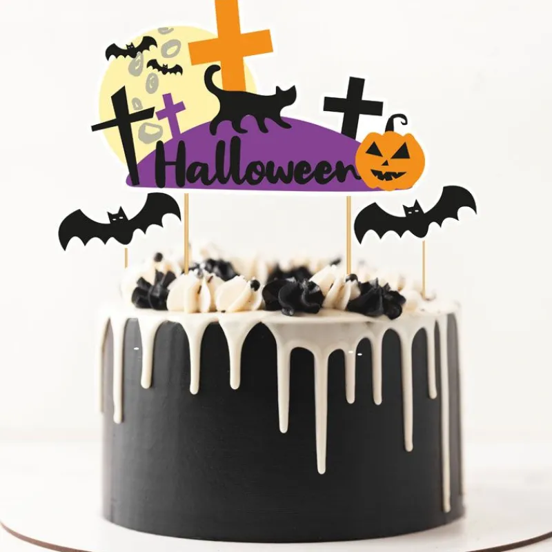 Clearance Cerf Dellier Cake topper assortis thème Halloween (x3)
