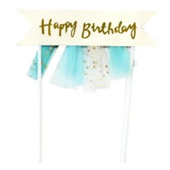 Hot Cerf Dellier Cake topper banderole anniversaire