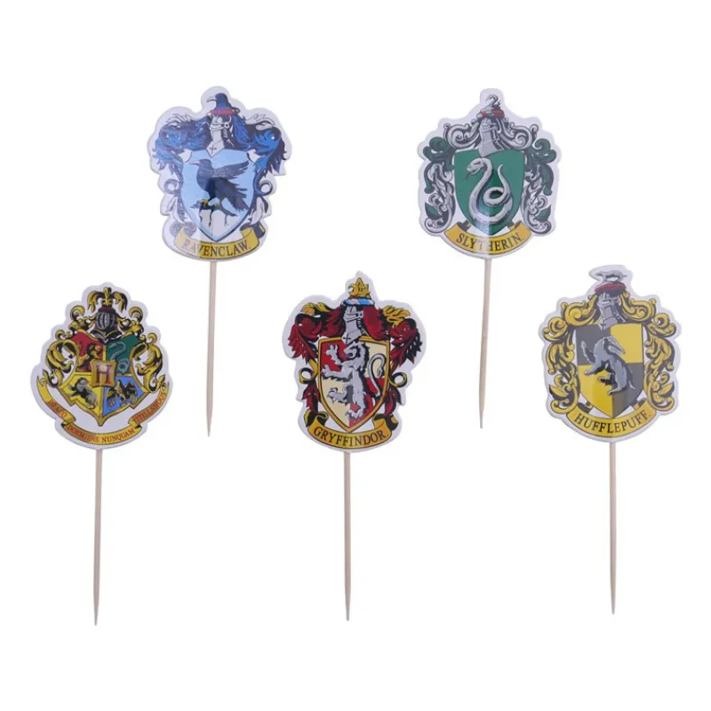 Online Cerf Dellier Cake topper blasons maisons Harry Potter (x6)