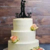 Clearance Cerf Dellier Cake Topper Couple enlacé