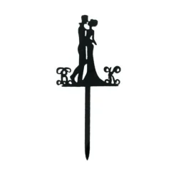 Clearance Cerf Dellier Cake Topper Couple enlacé