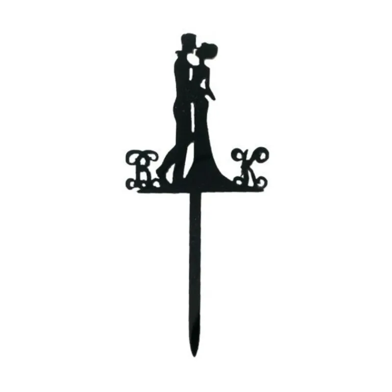 Clearance Cerf Dellier Cake Topper Couple enlacé