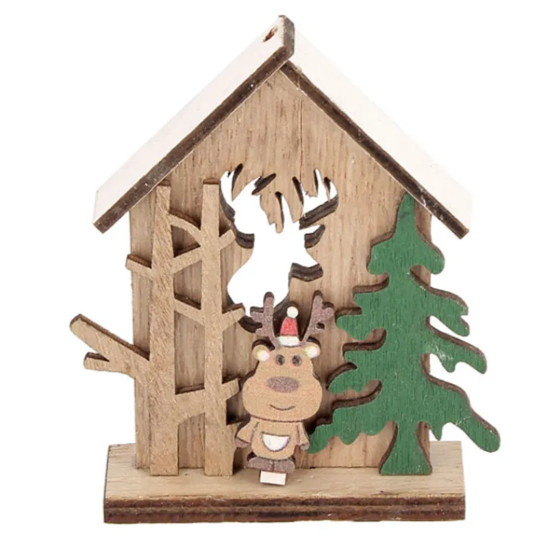 Online Cerf Dellier Cake topper en bois chalet de Noël Renne