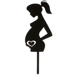 Clearance Cerf Dellier Cake topper Femme enceinte