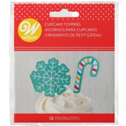 Best Cerf Dellier Cake topper flocon et sucre d'orge Wilton (x 12)