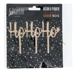 Discount Cerf Dellier Cake topper Ho Ho Ho en bois