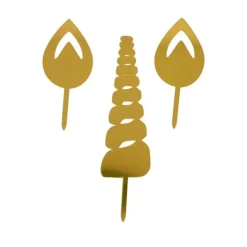 New Cerf Dellier Cake Topper Licorne Dorés