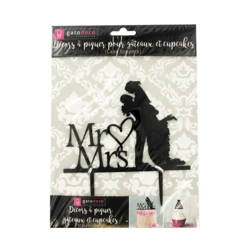 Online Cerf Dellier Cake Topper Mr & Mrs Bonheur