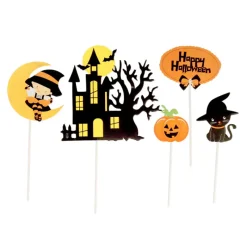 New Cerf Dellier Cake toppers assortis thème Halloween 2 (x5)