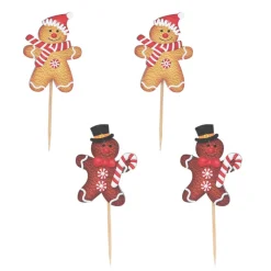 Clearance Cerf Dellier Cake toppers bonhommes en pain d'épices