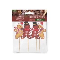 Clearance Cerf Dellier Cake toppers bonhommes en pain d'épices