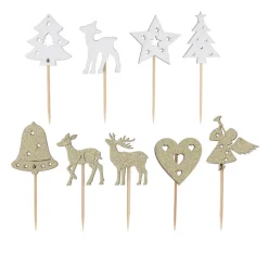 Sale Cerf Dellier Cake toppers mix de Noël