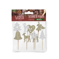 Sale Cerf Dellier Cake toppers mix de Noël