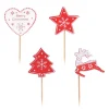 Clearance Cerf Dellier Cake toppers mix de Noël 2