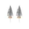 Clearance Cerf Dellier Cake toppers sapins argentés