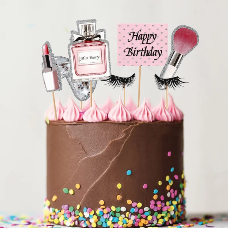 Clearance Cerf Dellier Cakes toppers Anniversaire maquillages (x7)