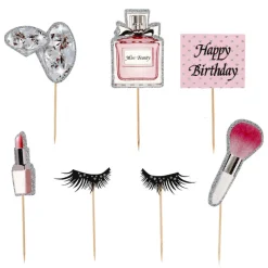 Clearance Cerf Dellier Cakes toppers Anniversaire maquillages (x7)