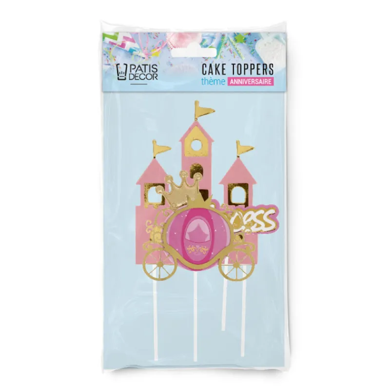 Best Cerf Dellier Cakes toppers Anniversaire princesses 2 (x3)