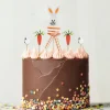 New Cerf Dellier Cakes toppers lapin de Pâques (x5)