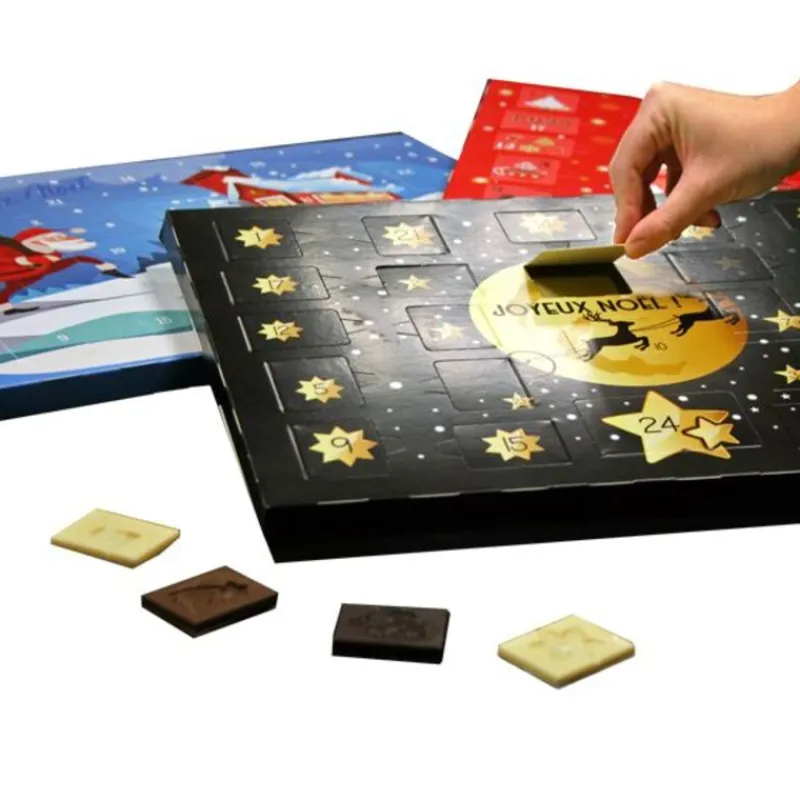 New Cerf Dellier Calendrier de l'avent à fabriquer noir