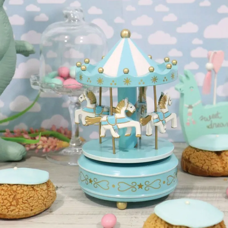 Sale Cerf Dellier Carrousel musical bleu