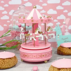 Outlet Cerf Dellier Carrousel musical rose