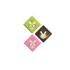 Sale Cerf Dellier Carrés chocolat lapins à lunettes Joyeuses Pâques assortis (x80)