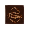 Hot Cerf Dellier Carrés chocolat "Joyeuses Pâques" 3x3 cm (x 175)
