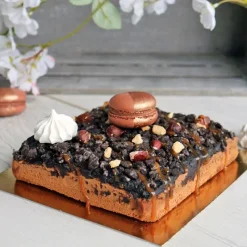 Discount Cerf Dellier Cartons carrés or/noir 24 x 24 cm PATISDECOR (x5)