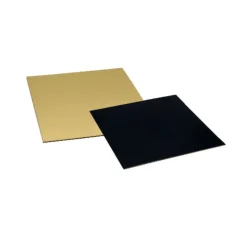 Best Cerf Dellier Cartons carrés or/noir 18 x 18 cm PATISDECOR (x5)