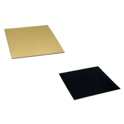 Best Cerf Dellier Cartons carrés or/noir (x 100)