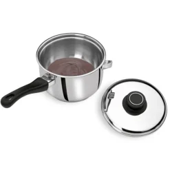 Outlet Cerf Dellier Casserole bain-marie avec couvercle inox 16 cm