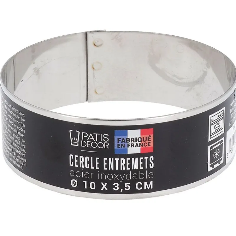 Clearance Cerf Dellier Cercle à entremets inox H 3,5 cm Ø 10 cm